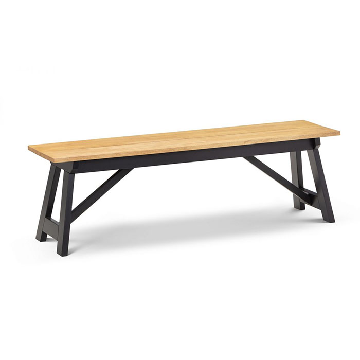 Hockley Oak & Black Bench